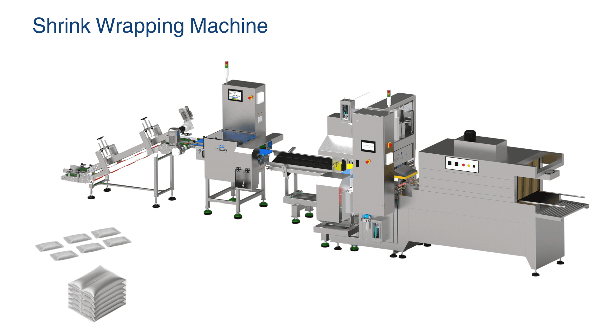 ISP-120 – Automatic Shrink Wrapping Machine for Pouches — shrink wrapping machine manufacturer in India