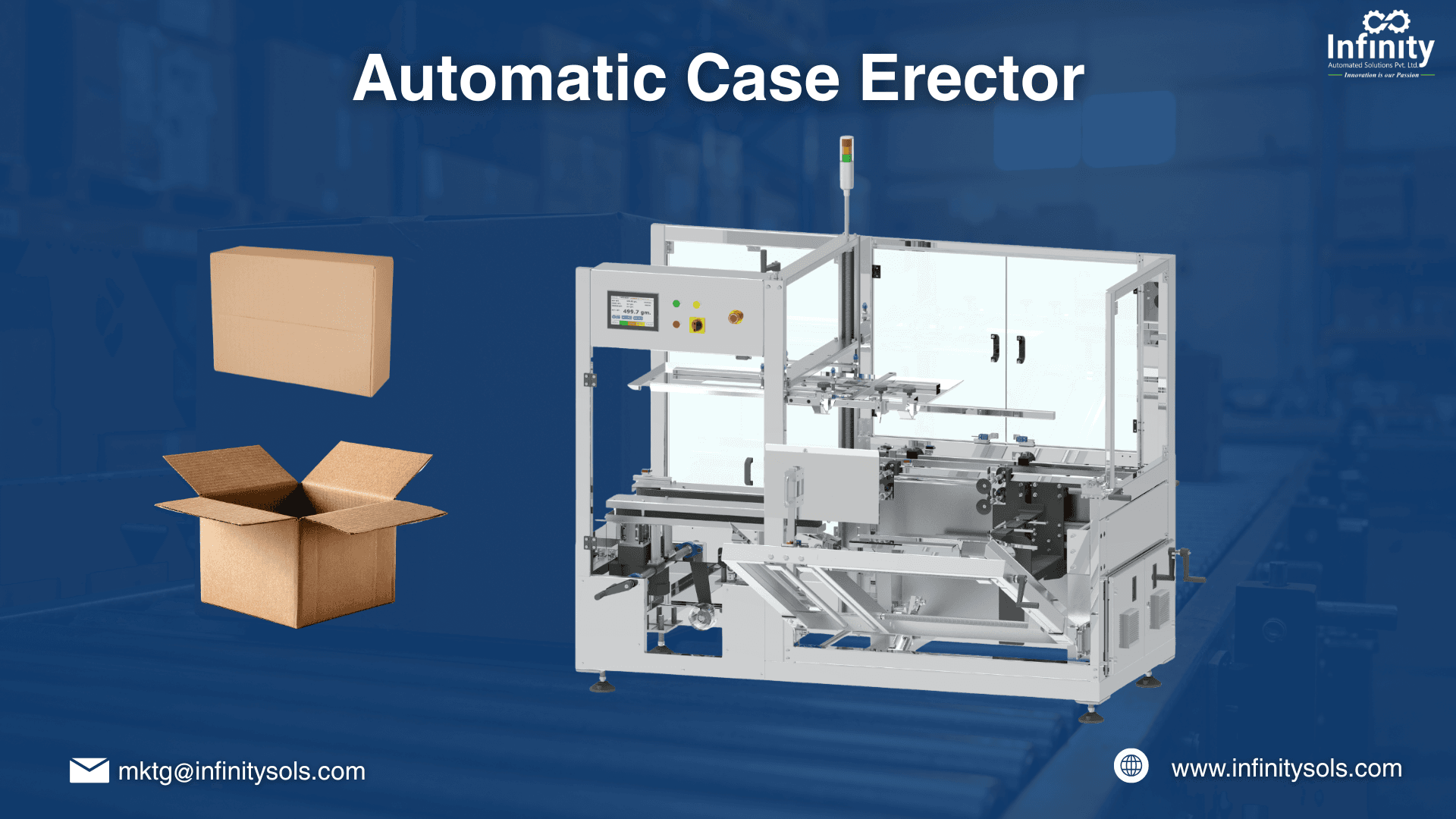 Automatic Case Erector Machine for High-Speed Packaging