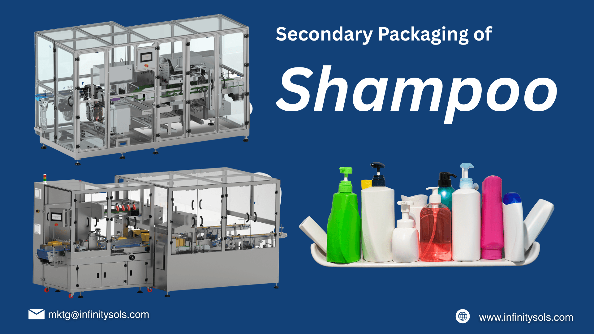 Secondary Packaging of Shampoo Sachets, Pouch & Bottles