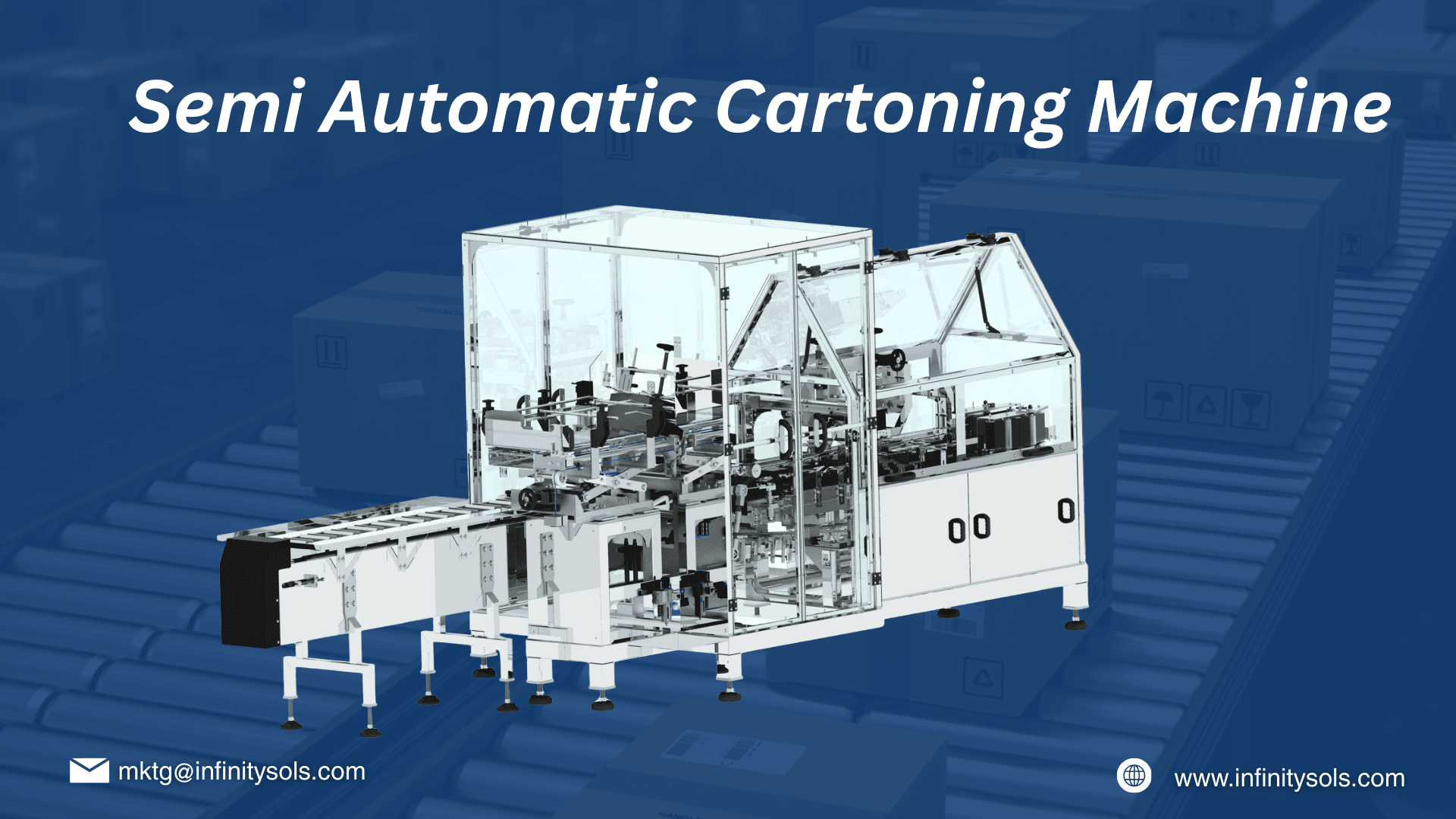Semi Automatic Cartoning machine : forming,closing,sealing